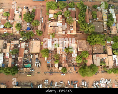 Bamako ist die Hauptstadt und größte Stadt von Mali, mit einer Bevölkerung von 1,8 Millionen. 2006 wurde geschätzt, um die am schnellsten wachsende Stadt in Afrika ein. Stockfoto