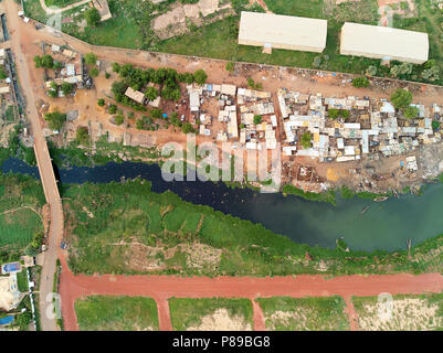 Bamako ist die Hauptstadt und größte Stadt von Mali, mit einer Bevölkerung von 1,8 Millionen. 2006 wurde geschätzt, um die am schnellsten wachsende Stadt in Afrika ein. Stockfoto