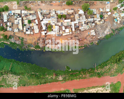 Bamako ist die Hauptstadt und größte Stadt von Mali, mit einer Bevölkerung von 1,8 Millionen. 2006 wurde geschätzt, um die am schnellsten wachsende Stadt in Afrika ein. Stockfoto