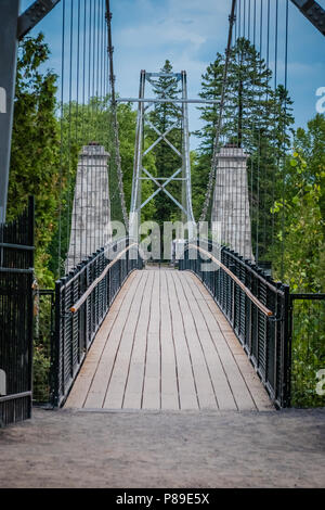 Montmorency Falls Bridge in der Nähe von Quebec City Kanada Stockfoto