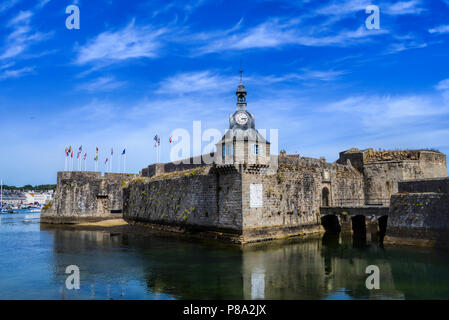 Ummauerten Stadt Concarneau Bretagne Stockfoto