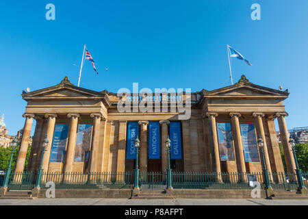 Die Außenseite des Scottish National Gallery Art Museum in Edinburgh, Schottland, Großbritannien Stockfoto