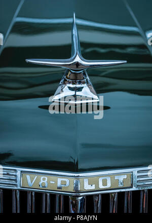 Ford-V8-Pilot Maskottchen Stockfoto