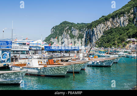 Marina Grande auf Capri, Italien Stockfoto