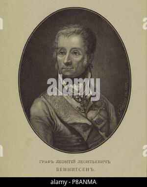 Porträt des Grafen Levin (leonty) August Theophil v. Bennigsen (1745-1826). Museum: Russian State Library, Moskau. Stockfoto