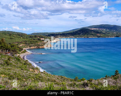 Strand Spiaggia Acquarilli am Golfo Stella, Elba, Region Toskana, Provinz Livorno, Italien, Europa Stockfoto