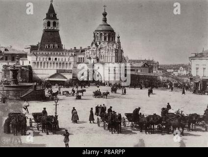 Die lubjanka Platz in Moskau. Museum: private Sammlung. Stockfoto