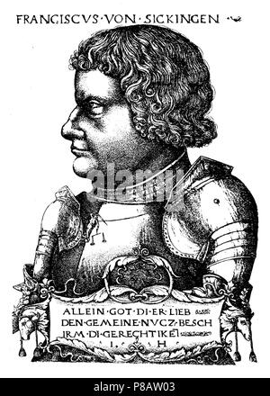 Franz von Sickingen. Nach einem Kupferstich von Albrecht Dürer, Albrecht Dürer 1923 Stockfoto