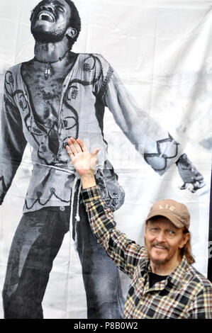 Ted Neeley, Stern von Jesus Christ Superstar, Hosts Film und Unterzeichnung des Hollywood Boulevard Theater in Woodridge, IL außerhalb von Chicago am 8. Juni 2018 Mit: Ted Neeley Wo: Woodridge, Illinois, United States Wann: 09 Aug 2018 Quelle: Adam Bielawski/WENN.com Stockfoto