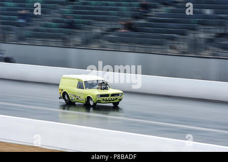 Drag Racing im Santa Pod raceway Stockfoto