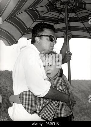 Giulietta Masina und Federico Fellini. Museum: private Sammlung. Stockfoto