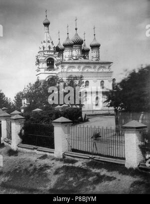 Die Kirche von der Eintrag der allheiligen Gottesgebärerin in den Tempel in Moskau. Museum: Staatliche Russische Film und Foto Archiv, Krasnogorsk. Stockfoto