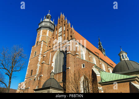 Krakau, Polen. Römisch-katholische Kirche aus dem 14. Jahrhundert Corpus Christi Basilika im Jüdischen Viertel Kazimierz Stockfoto