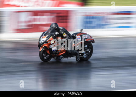 Drag Racing im Santa Pod raceway Stockfoto