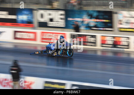 Drag Racing im Santa Pod raceway Stockfoto