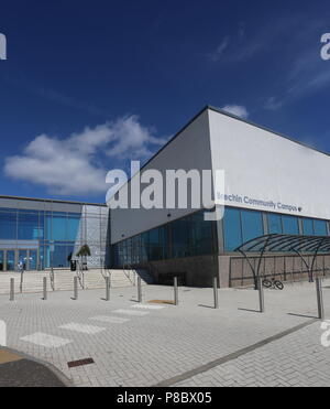 Die Außenseite des Brechin Gemeinschaft Campus Angus Schottland Juli 2018 Stockfoto