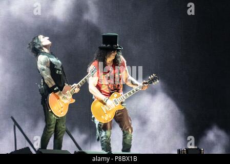 Guns N Roses headline Download Festival 2018 Donnington Park, England 09.06.2018 Mit: Guns n Roses, Axel Rose, Wo: Derby, Großbritannien Wann: 09 Jun 2018 Credit: WENN.com Stockfoto