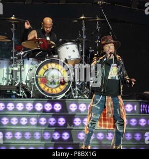 Guns N Roses headline Download Festival 2018 Donnington Park, England 09.06.2018 Mit: Guns n Roses, Axel Rose, Wo: Derby, Großbritannien Wann: 09 Jun 2018 Credit: WENN.com Stockfoto