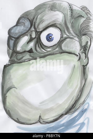 Abbildung: ein Monster Stockfoto