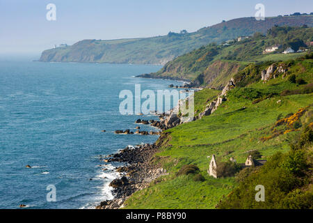 Großbritannien, Nordirland, Co Antrim, Islandmagee, die Küste am Gobbins Stockfoto