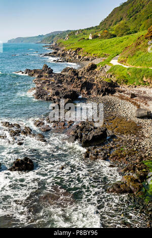 Großbritannien, Nordirland, Co Antrim, Islandmagee, die Küste am Gobbins Stockfoto