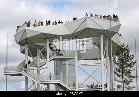 Berlin, Deutschland, Aussichtsbauwerk Wolkenhain auf dem Kienberg Stockfoto