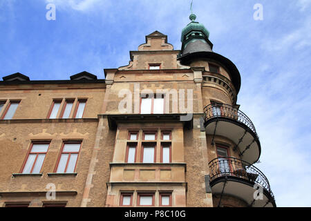 Stockholm, Schweden. Strandvagen Straße Palace im Stadtteil Ostermalm. Stockfoto