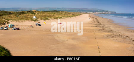 Großbritannien, Nordirland, Co Londonderry, Portstewart Strand, Panoramaaussicht Stockfoto