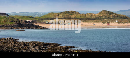 Großbritannien, Nordirland, Co Londonderry, Portstewart Strand, Panoramaaussicht Stockfoto