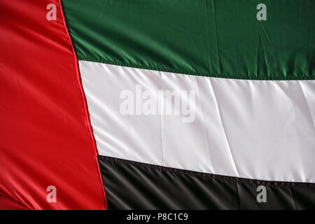 Hoppegarten, Deutschland, National Flagge der Vereinigten Arabischen Emirate Stockfoto