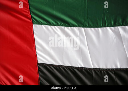 Hoppegarten, Deutschland, National Flagge der Vereinigten Arabischen Emirate Stockfoto