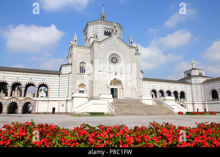 Mailand, Italien. Berühmte Wahrzeichen - Famedio Kapelle auf dem Monumental Cemetery (Cimitero Monumentale). Stockfoto