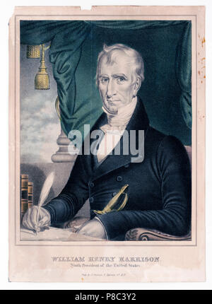 William Henry Harrison 9. Präsident der Vereinigten Staaten ca 1835-1856 Stockfoto