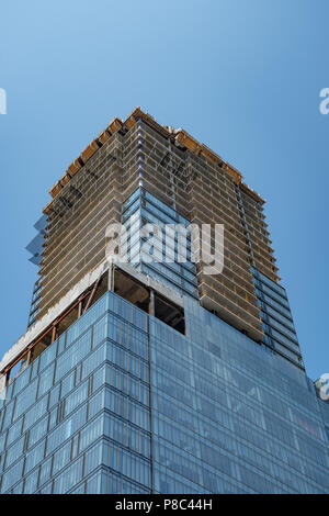 Hochhaus Kondominium im Bau in der Innenstadt von Toronto in Ontario in Kanada. Stockfoto