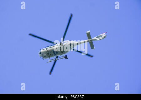 Emergency Medical Service (SAMU) Hubschrauber, Lyon, Frankreich Stockfoto