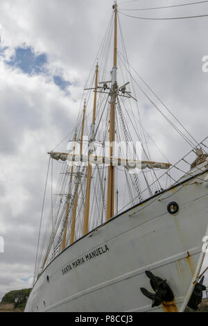 Sunderland, Großbritannien. 10. Juli 2018. Santa Maria Manuela angedockt im Hafen von sunderlands Corporation Kai Credit: Dan Cooke Credit: Dan Cooke/Alamy leben Nachrichten Stockfoto