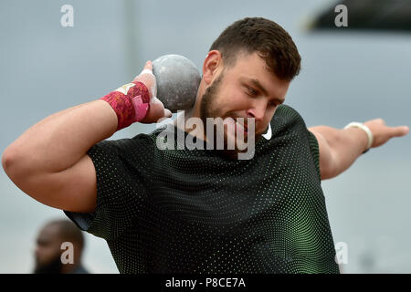 Konrad Bukowiecki Polens konkurriert, während die Männer schossen Wettbewerb im Grand Prix Ústí nad Labem, Tschechische Republik, 10. Juli 2018. (CTK Photo/Ondrej Hajek) Stockfoto