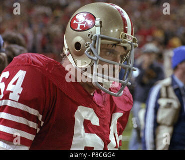 San Francisco, Kalifornien, USA. 14. Dez 1984. San Francisco 49ers vs Los Angeles Rams an Candlestick Park Sonntag, 14. Dezember 1984. 49ers schlagen die Rams 19-16. San Francisco 49ers Linebacker Jack Reynolds Credit: Al Golub/ZUMA Draht/Alamy leben Nachrichten Stockfoto