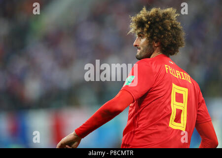 St. Petersburg, Russland. 10. Juli 2018. Balazs Fellaini (BEL) Fußball / Fussball: FIFA WM Russland 2018 Halbfinale zwischen Frankreich 1-0 Belgien bei Saint Petersburg Stadion in St. Petersburg, Russland. Credit: yohei Osada/LBA SPORT/Alamy leben Nachrichten Stockfoto