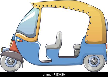 Asiatische tuk tuk Symbol, Cartoon Stil Stock Vektor