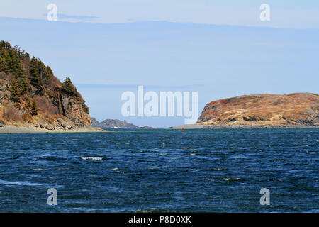 Reisebericht - Neufundland, Kanada, Landschaften und malerische, kanadische Provinz, "die Rock' Stockfoto