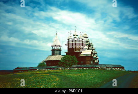 Kirche der Verklärung, Insel Kizhi, Russland Stockfoto