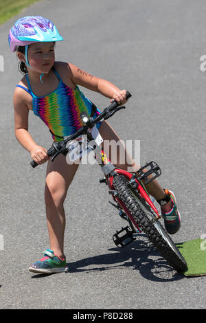 2018 Stissing Kid's Triathlon Stockfoto