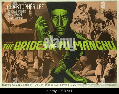 Die Bräute von Fu Manchu (1966) Christopher Lee, Film Poster Datum: 1966 Stockfoto