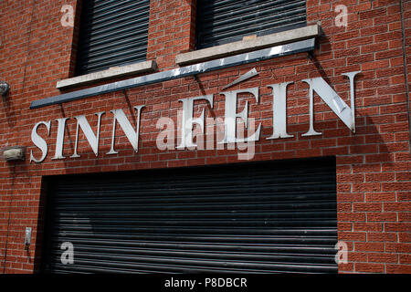 Die Zentrale, die Fein", des politischen Arms der "IRA", Belfast, Nordirland/das Hauptquartier der inn Fein", der politische Teil der IRA (Ir Stockfoto