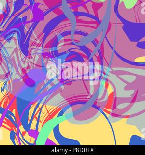 Zusammenfassung Hintergrund mit Muster. Vektor. Abbildung: Muster. Marmor- oder Acryl Textur Nachahmung. Bunter Hintergrund. Stock Vektor