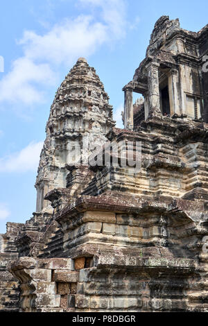 Inneren Tempel Architektur an Angkor Wat, Siem Reap, Kambodscha Stockfoto