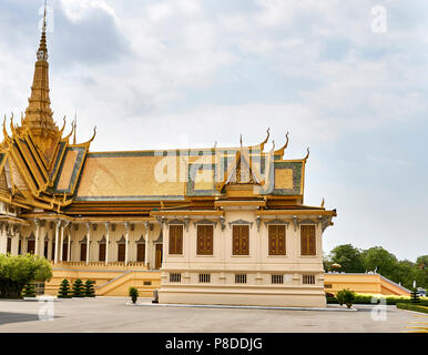Thronsaal, der Königspalast in Phnom Penh. Stockfoto