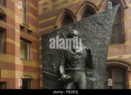 Amistad Skulptur in der Innenstadt von New Haven CT Stockfoto