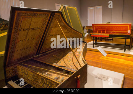 Yale University Sammlung von Musikinstrumenten New Haven CT Stockfoto